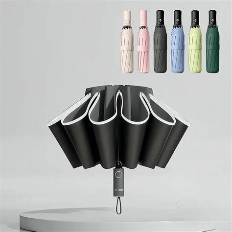 Fully Automatic Reverse Folding Umbrella with Windproof .